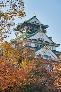 大阪城公園の秋景色