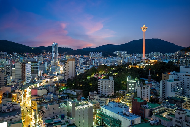 韓南釜山夜景