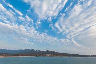 日本紀伊半島清晨的山海之歌