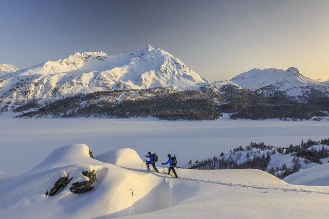 Snowshoeing Engadine Switzerland
