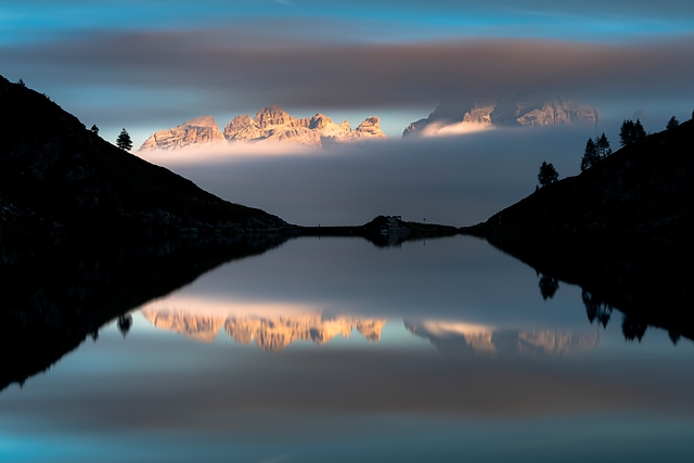 DolomitiDiBrenta_LagoRitortoTramonto_Mad