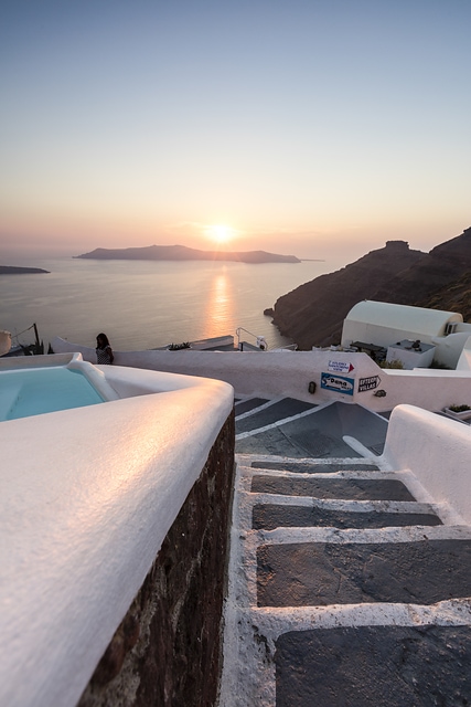 Sunset Firostefani Greece
