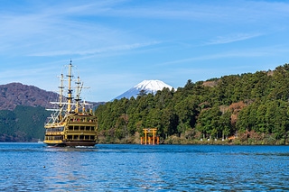 富士山及河口湖鳥居