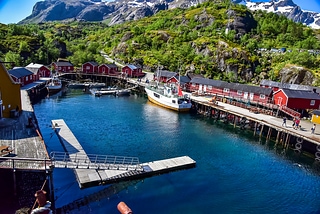 Beautiful small villege in Norway