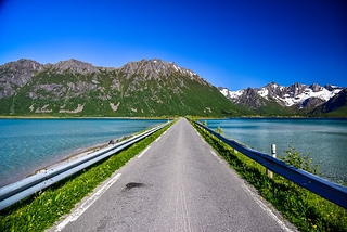 Road cross the sea