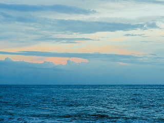 海邊夕陽