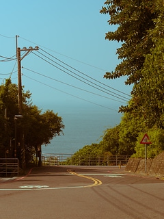 通往海邊的路