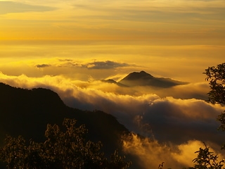 喜多麗黃昏之雲海群峰