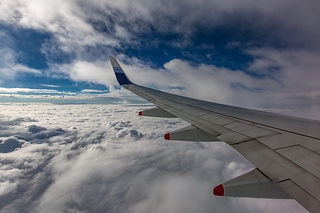 飛機上