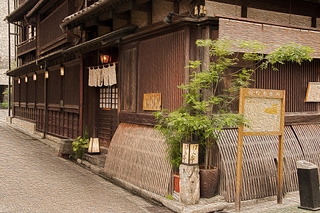 日本東京上野古老的日本建築