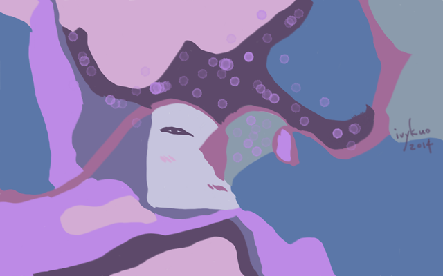 purple face