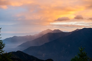 東埔山 日出 紅霞