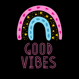 good vibes rainbow