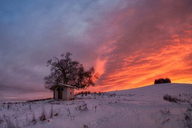 Sunrise flames